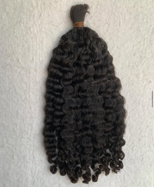 RAW BURMESE CURLY HAIR BULK