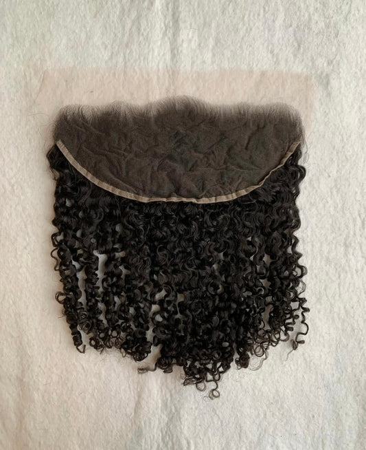 RAW BURMESE CURLY LACE CLOSURE
